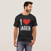 I Love Lager T-shirt (Voorkant volledig)