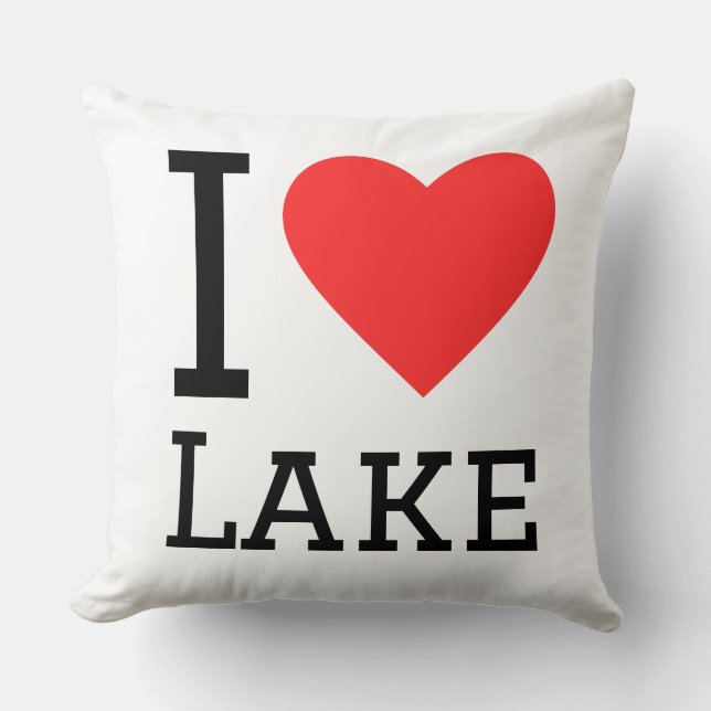 I love lake kussen (Voorkant)