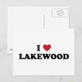 I Love Lakewood Colorado Briefkaart (Voorkant / Achterkant)