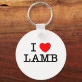 I Love LAMB ( food ) Sleutelhanger (Voorkant)