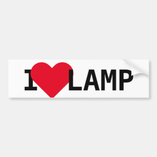 I Love Lamp Bumpersticker