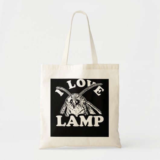 I Love Lamp Moth Meme Funny Moths T-shirt Tote Bag (Voorkant)