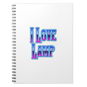 I Love Lamp Notitieboek