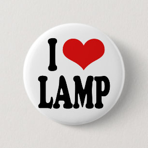 I Love Lamp Ronde Button 5,7 Cm