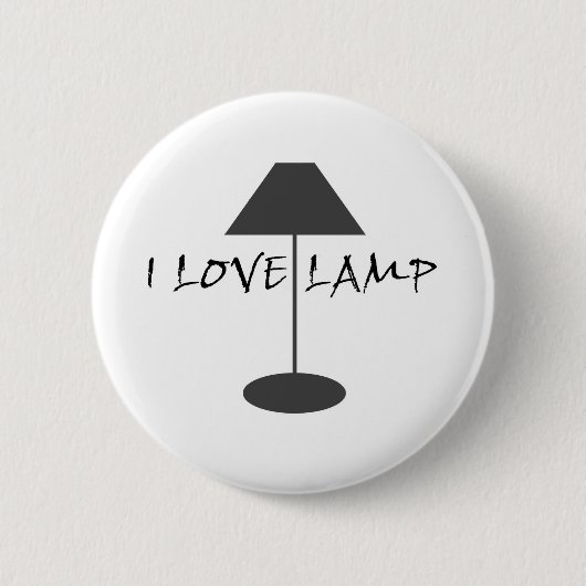 I Love Lamp Ronde Button 5,7 Cm (Voorkant)