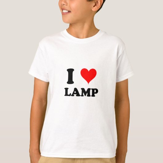 I Love Lamp T-shirt (Voorkant)