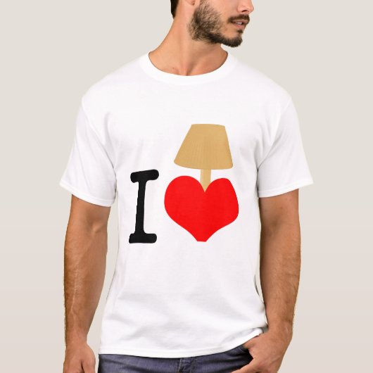 I Love Lamp T-shirt (Voorkant)
