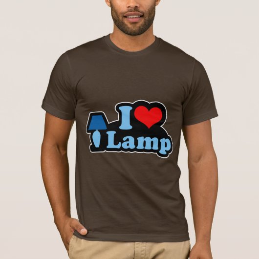 I Love-lamp T-shirt (Voorkant)