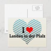 I Love Landau in der Pfalz, Germany Briefkaart (Voorkant / Achterkant)