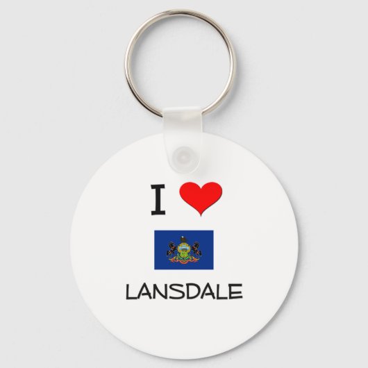 I Love Lansdale Pennsylvania Sleutelhanger (Voorkant)