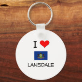 I Love Lansdale Pennsylvania Sleutelhanger (Voorkant)
