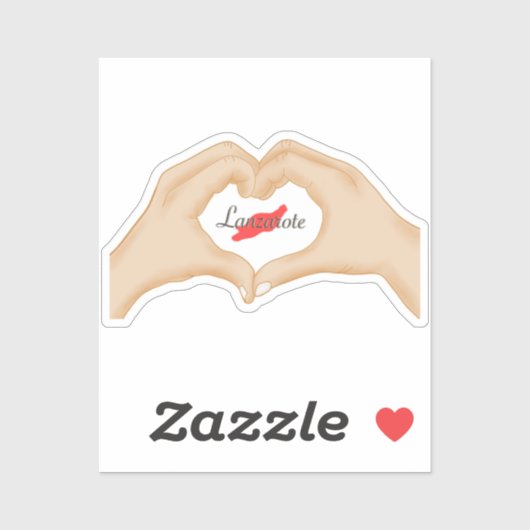 I love Lanzarote Sticker (Vel)