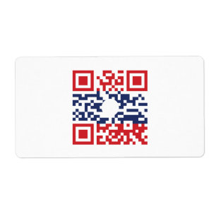 I Love Laos (Khoy Huk Lao) Flag QR Code   Lao Geek Etiket