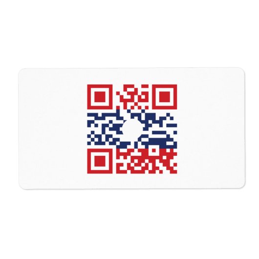 I Love Laos (Khoy Huk Lao) Flag QR Code | Lao Geek Etiket (Voorkant)