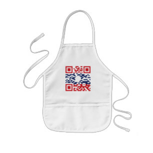 I Love Laos (Khoy Huk Lao) Flag QR Code Lao Geek Kinder Schort