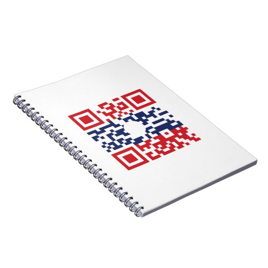 I Love Laos (Khoy Huk Lao) Flag QR Code | Lao Geek Notitieboek (Rechterzijde)