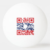 I Love Laos (Khoy Huk Lao) Flag QR Code | Lao Geek Pingpongbal (Achterkant)