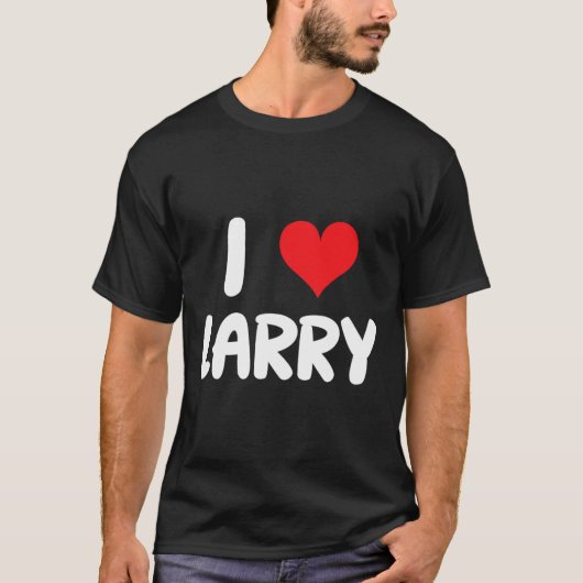 I Love Larry - Hart - Naam T-shirt (Voorkant)
