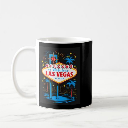 I Love Las Vegas Nevada City Vegas Souvenir Las Ve Koffiemok (Links)