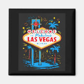 I Love Las Vegas Nevada City Vegas Souvenir Las Ve Magneet (Voorkant)