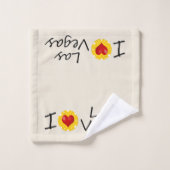 I Love Las Vegas Poker Chip Bad Handdoek (Wasdoekje)