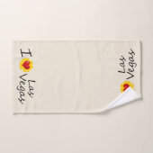 I Love Las Vegas Poker Chip Bad Handdoek (Handdoek)
