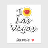 I Love Las Vegas Sticker (Vel)
