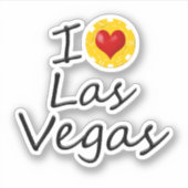I Love Las Vegas Sticker (Voorkant)