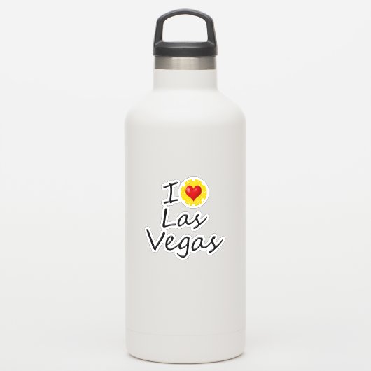 I Love Las Vegas Sticker (Waterfles)