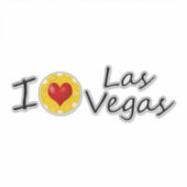 I Love Las Vegas Sticker (Voorkant)