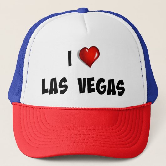I Love Las Vegas Trucker Pet (Voorkant)