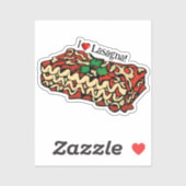 I Love Lasagna Sticker (Vel)