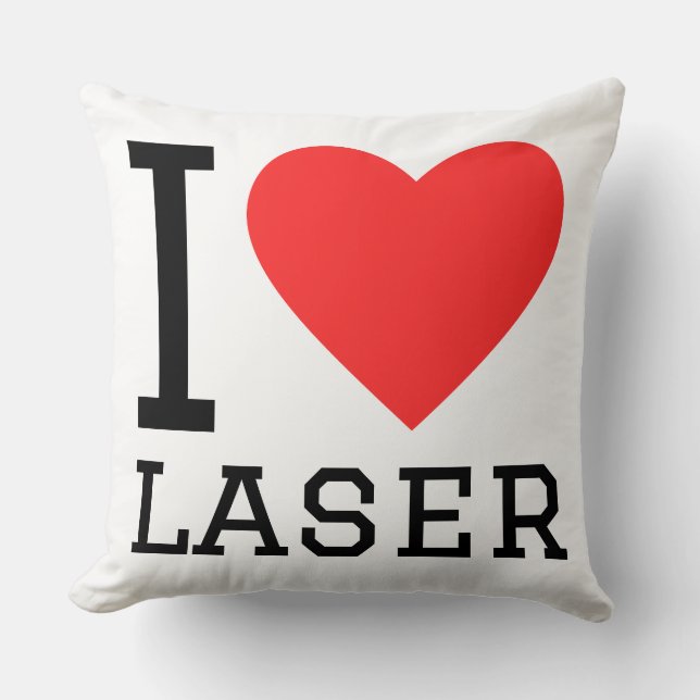 I love laser kussen (Voorkant)