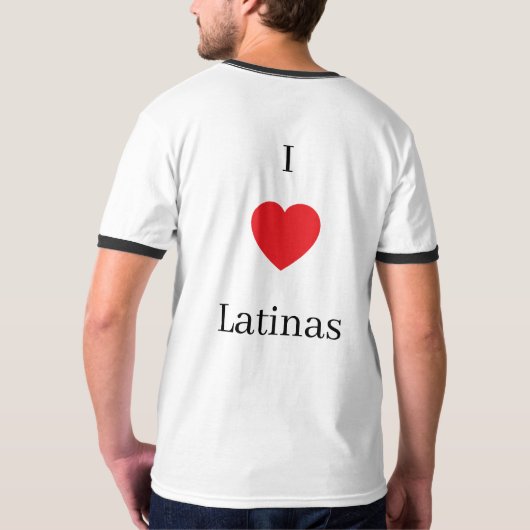 I love Latinas shirt (Achterkant)