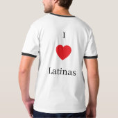 I love Latinas shirt (Achterkant volledig)