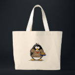 I Love Latkes Penguin Grote Tote Bag<br><div class="desc">Een leuke vakantiepinguïn voor de Hanukkah. Show van je vakantiegeest met deze leuke latke liefhebbende pinguïn.</div>