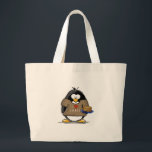 I Love Latkes Penguin Grote Tote Bag<br><div class="desc">Een leuke vakantiepinguïn voor de Hanukkah. Show van je vakantiegeest met deze leuke latke liefhebbende pinguïn.</div>