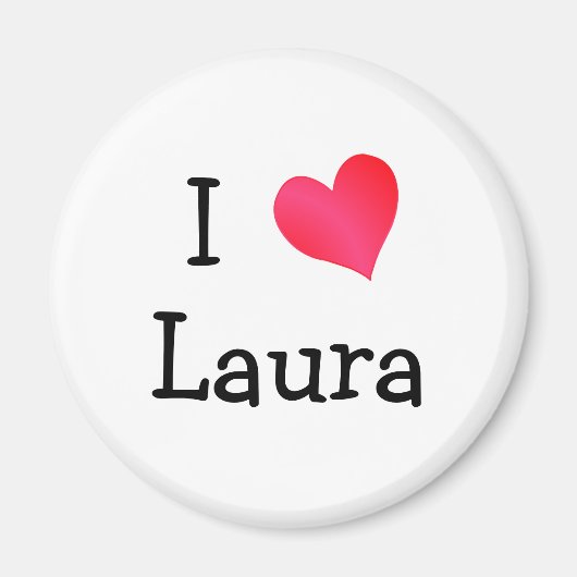 I Love Laura Magneet (Voorkant)