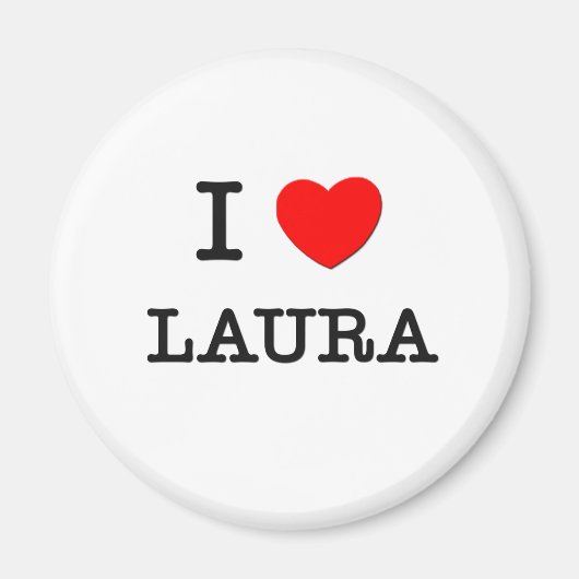 I Love Laura Magneet (Voorkant)