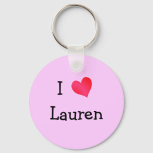 I Love Lauren Sleutelhanger