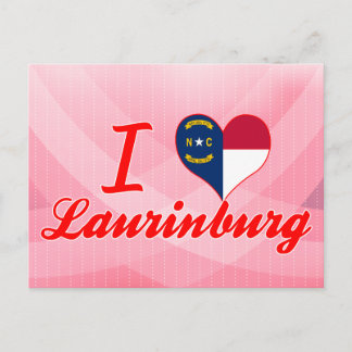 I Love Laurinburg, North Carolina Briefkaart