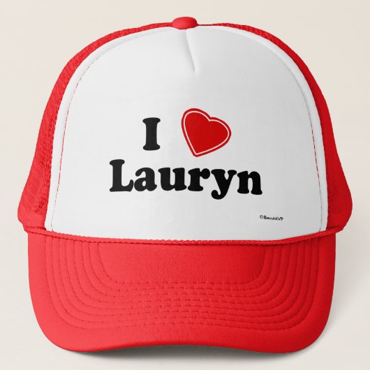 I Love Lauryn Trucker Pet (Voorkant)