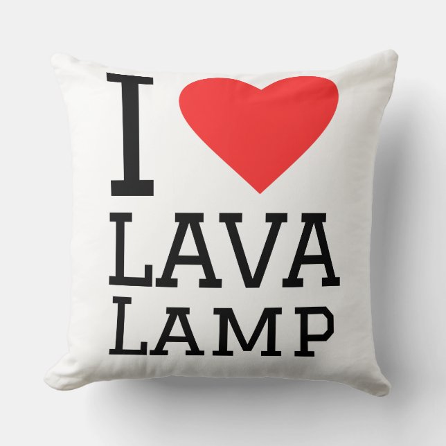 I love lava lamp kussen (Voorkant)