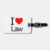 I Love Law Bagagelabel (Voorkant horizontaal)