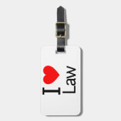 I Love Law Bagagelabel (Voorkant verticaal)