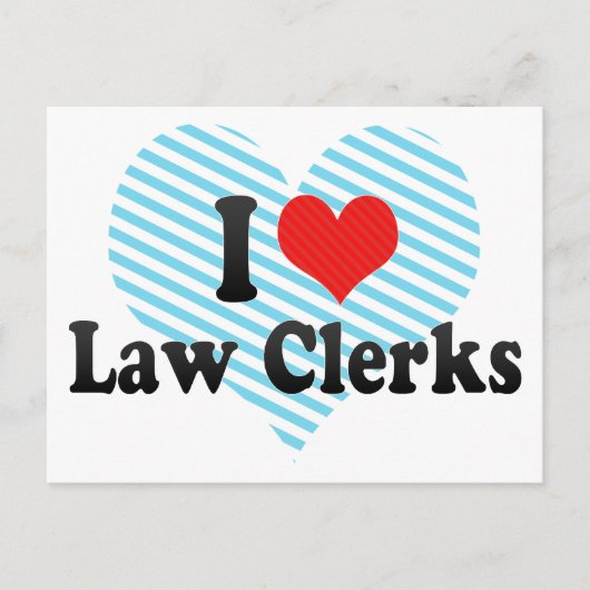 I Love Law Clerks Briefkaart (Voorkant)