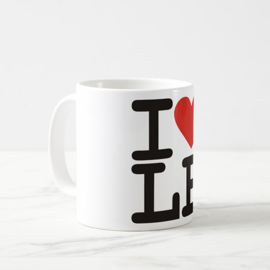 I Love LB T Coffee/Tea Mok (Voorkant links)