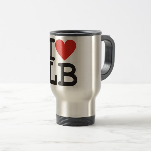 I Love LB Travel Mug Reisbeker (Voorkant rechts)