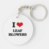 I Love Leaf Blowers Sleutelhanger (Achterkant)