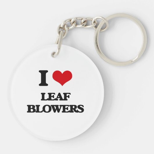 I Love Leaf Blowers Sleutelhanger (Achterkant)
